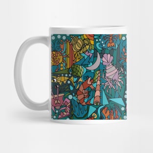 Cubist Crustacean Critters Mug